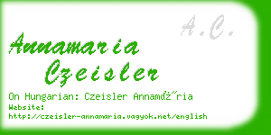 annamaria czeisler business card